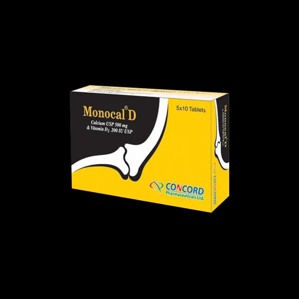 Tablet Monocal-D 500mg+200iu (60pcs)